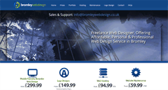 Desktop Screenshot of bromleywebdesign.co.uk